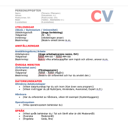 Red/Blue CV